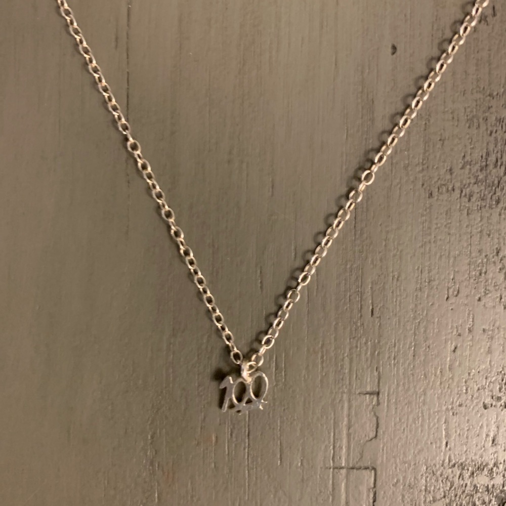 Kris Nation Sterling Silver 100 Emoji Necklace